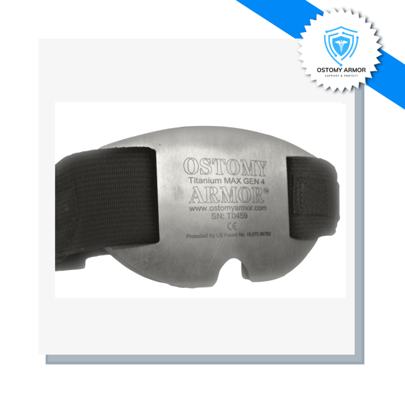 Ostomy Armor titanium stoma guard